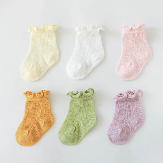 Floral Lace Baby Girl Socks