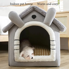 Cozy Indoor Dog House - Soft Pet Bed Tent for Small to Large Pets