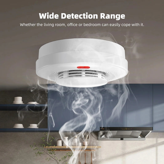 TAIBOAN 433MHz Wireless Smoke Sensor Alarm
