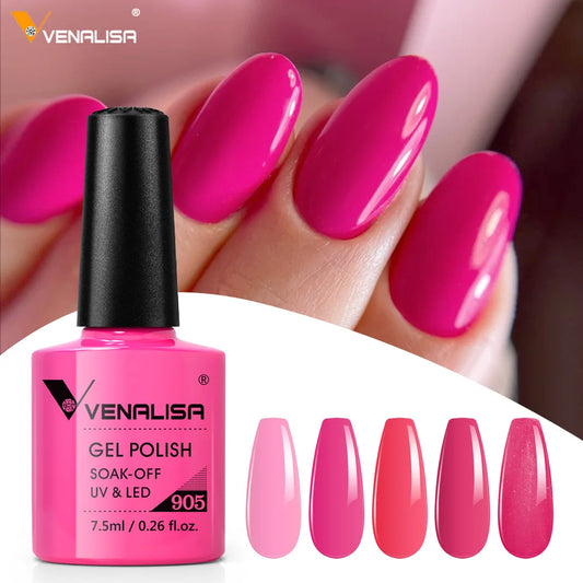 Venalisa Nude Color Gel Base & Nowipe Top Coat Set