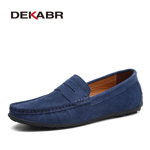 DEKABR Echte leren mocassins voor heren 