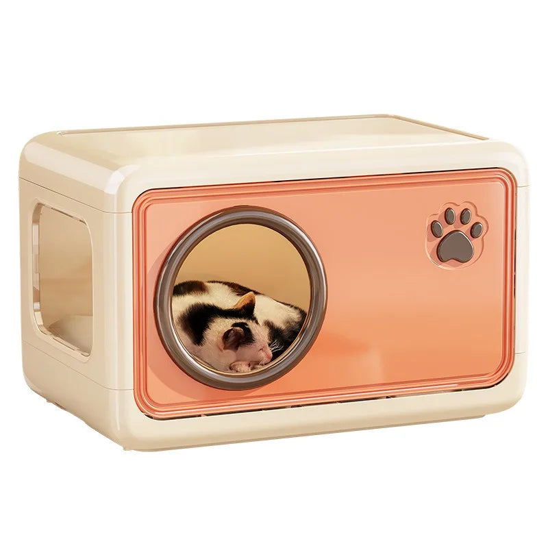 Cat House Summer Cool House for Pets - Indoor Semi-enclosed Cat Villa
