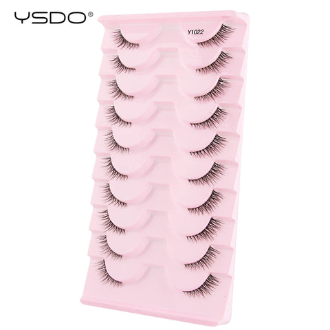 YSDO Half Lashes - 5/7/10 Pairs of Soft Natural Cat Eye Lashes