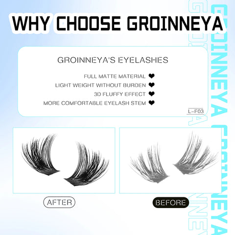 GROINNEYA DIY Lash Clusters Set