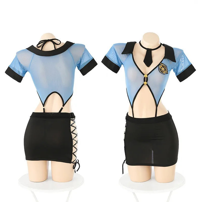 NEW Sexy Police Women Office Lady Cosplay Costume