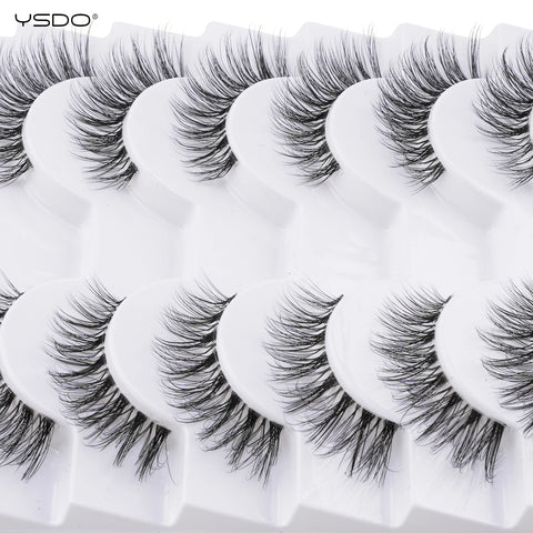 YSDO Natura Cat Eye Lashes - 3/10 Pairs Faux Mink Eyelashes