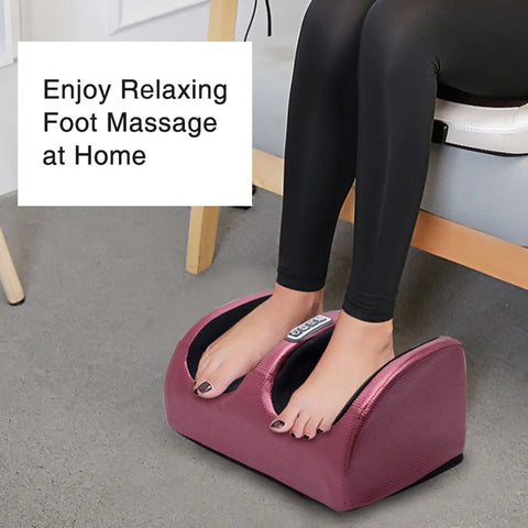 Electric Foot Massager with Heating Therapy - Shiatsu Kneading Roller for Relaxation and Pain Relief