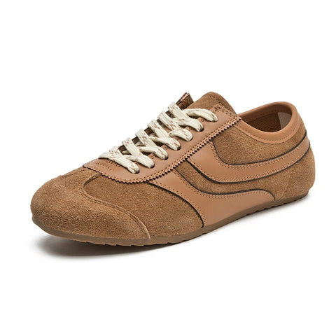 Duitse trainingsschoenen voor dames - Retro sneakers van echt leer