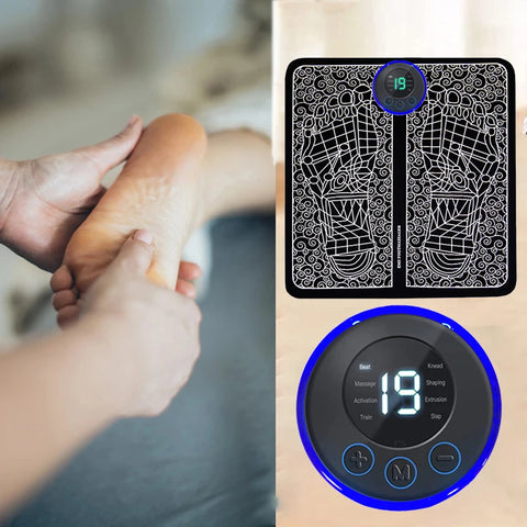 Electric Foot Massager Pad for Relaxation and Recovery - Ideal for Home and Outdoor Use