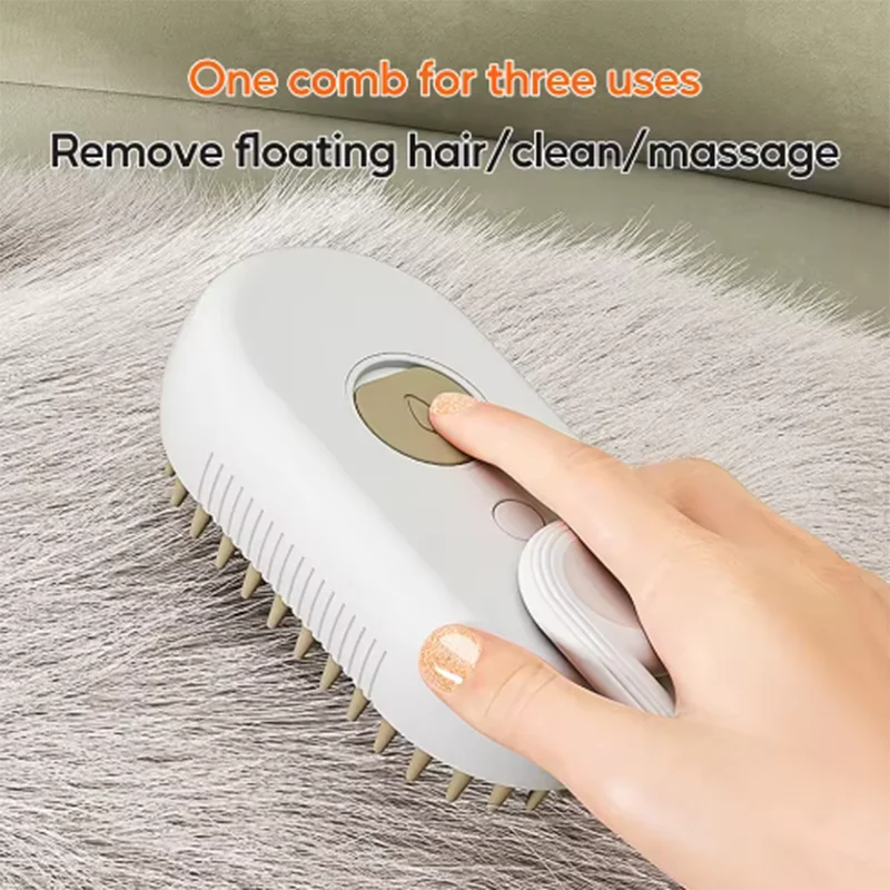New Cat Dog Pet Spray Massage Brush