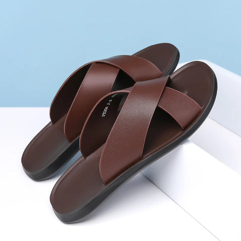 Men's Leather Summer Walking Sandals