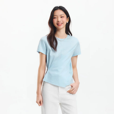 Semir dames cropped T-shirt met korte mouwen