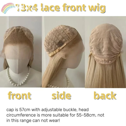 Black 26" Lace Front Wig for Cosplay and Daily Use
