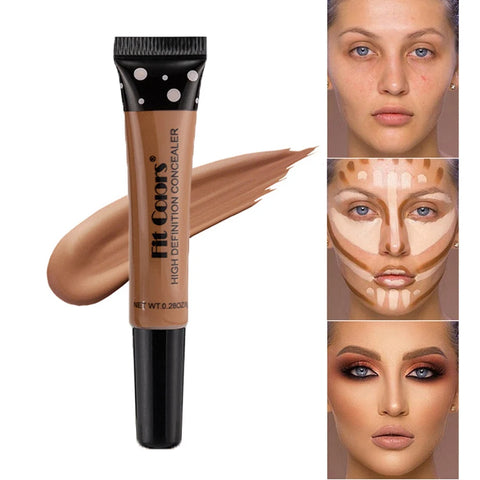Full Cover Liquid Concealer - 8 Color BB Cream Foundation for Natural Brightening Makeup