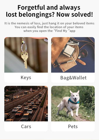 Bluetooth GPS Anti-Loss Tracker with iPhone Find My Support