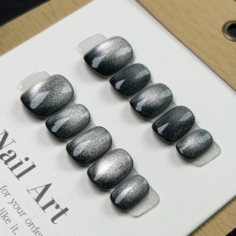 Handmade Cat-eye Press on Nails