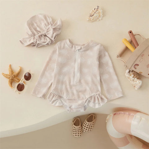 Tregren Peuter Baby Meisjes Badpak met Bloemenprint