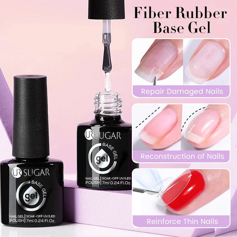 UR SUGAR 7ML Fiber Rubber Base Gel