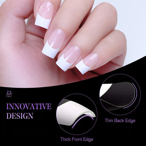 120pcs Clear Press on Nails DIY Set