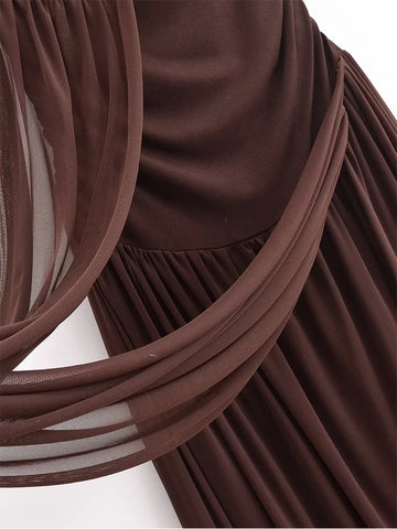 TFMLN Zomer Dames Lange Jurk - Elegante en Comfortabele Midi-jurk voor Elke Gelegenheid 