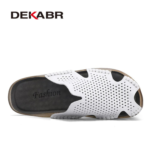 DEKABR Minimalistische leren sandalen voor heren 