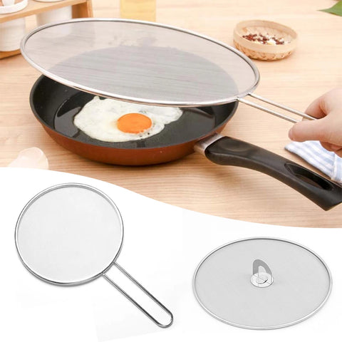 Roestvrijstalen oliebestendige gaas voor koken, anti-spatbescherming en keukengadget 