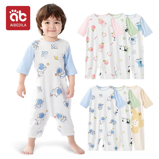 AIBEDILA Zomer Baby Peuter Bodysuits - Comfortabel &amp; Stijlvol voor Kleine Avonturen 