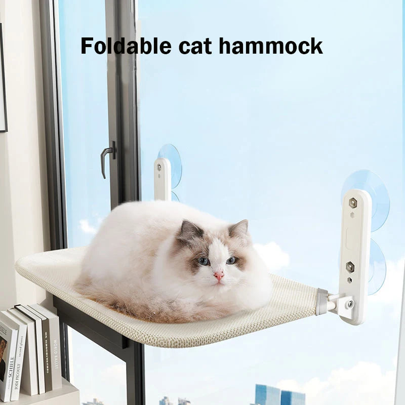Super Suction Cup Cat Hammock Swing - Washable Window Bed for Cats