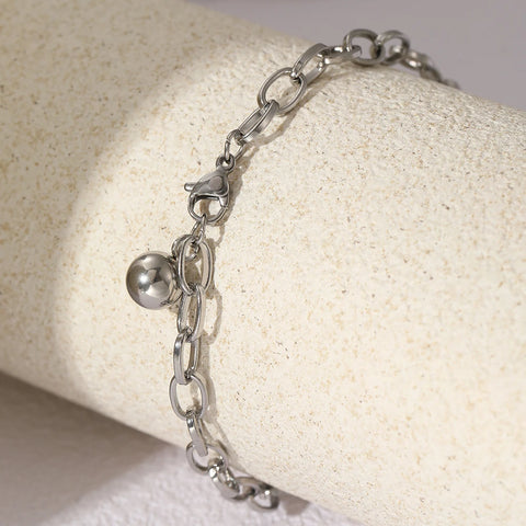 Minimalist Stainless Steel Tassel Bracelets for Women - Chic Jewelry for Banquet Gifts