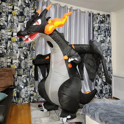 Dinosaur Inflatable Costume for Adults - Fire Breathing Dragon Suit