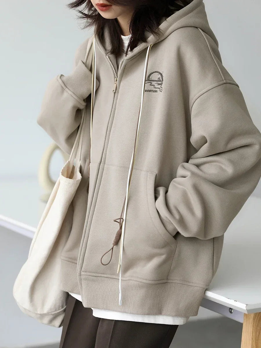 CHICVEN Women Sweatshirt - Cozy & Stylish Hooded Coat