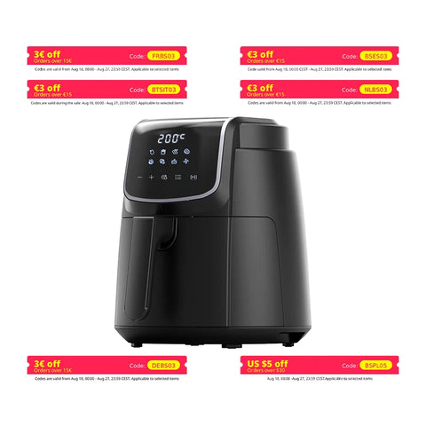 Midea Hot Air Fryer 4L - Oil-Free Cooking