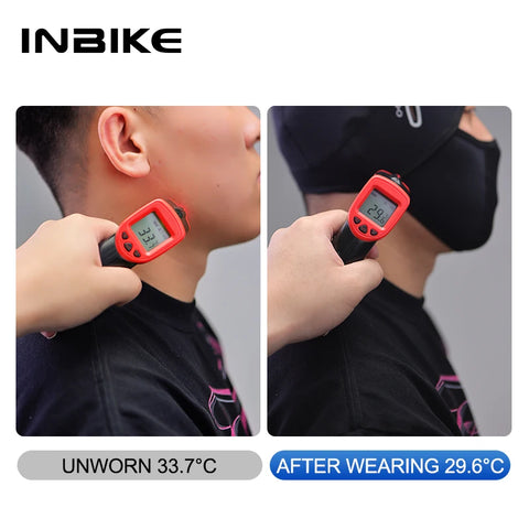 INBIKE Zomerfietsmasker - UV-beschermend hoofdmasker en verkoelende nekwarmer voor het gezicht