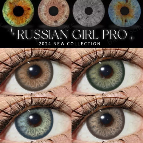 2024 Bio-essense Russian Girl Pro Blue Contact Lenses