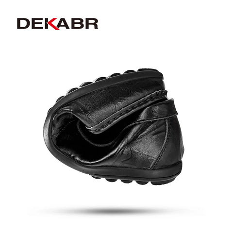 DEKABR Grote maten heren loafers - Handgemaakte leren instappers