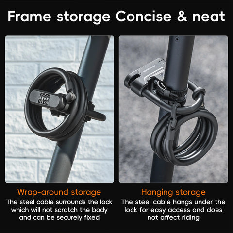 ROCKBROS Multi-Purpose Portable Scooter Lock - Durable Anti-Theft Protection for Bicycles and Helmets