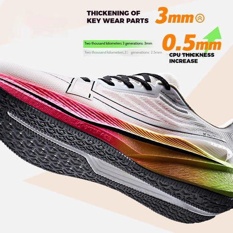 Xtep Women Running Shoes 2000km 3.0 - Lightweight Cushioned Training Sneakers