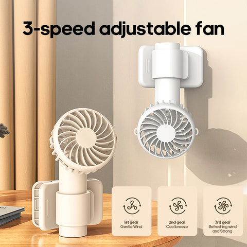 Portable Multifunctional Mini Clip Fan - USB Rechargeable Handheld Cooling Solution