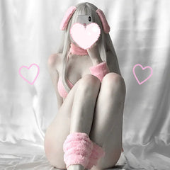 Sweet Pink Bunny Girl Bikini Underwear