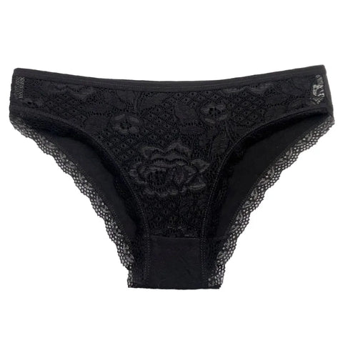 5 PCS/Set New Arrival Sexy Low-rise Underwear - Soft Lace Transparent Cotton Briefs for Women