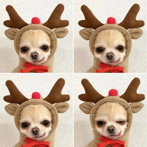 Christmas Dog Winter Hooded Sweatshirt Costume for Small Medium Pets - Cozy Jacket for Puppies and Cats