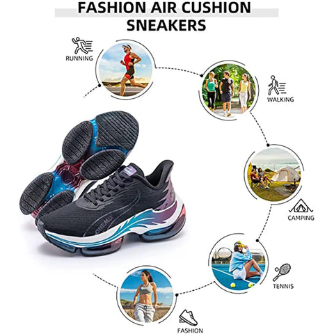 ONEMIX Men's Running Shoes - Air Cushion Sneakers for Height Increase and Comfort