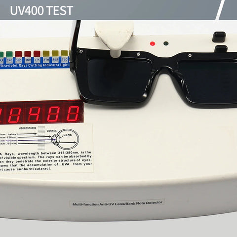 SHAUNA Retro Vierkante Zonnebril – Luipaard Gradiënt UV400 Unisex Zonnebrillen