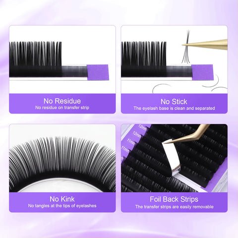 NAGARAKU 16Rows Classic Individual Eyelash Extensions