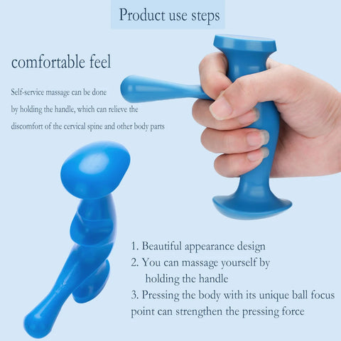T-Shaped Massager for Deep Tissue Relaxation and Trigger Point Therapy