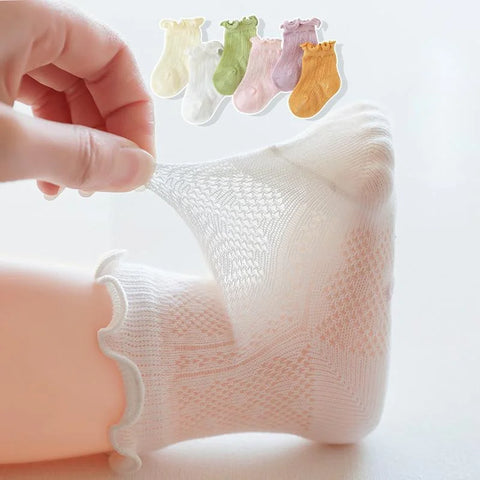 Floral Lace Baby Girl Socks