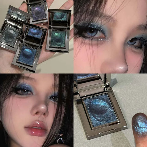 Metallic Glitter Eyeshadow Cream - Ice Purple Pearlescent Palette