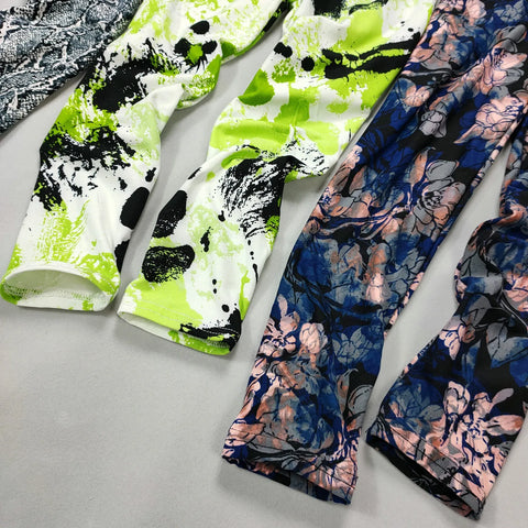 Cute Flower Print Girls Leggings