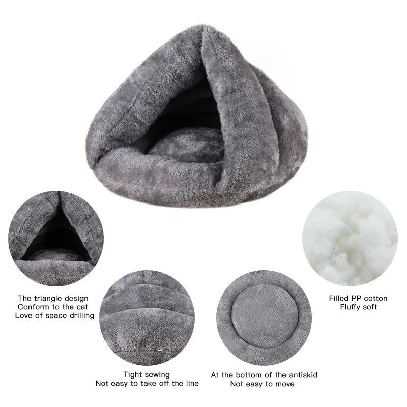 Cozy Plush Dog Bed – Perfect Small and Medium Pet Furniture for Dogs and Cats