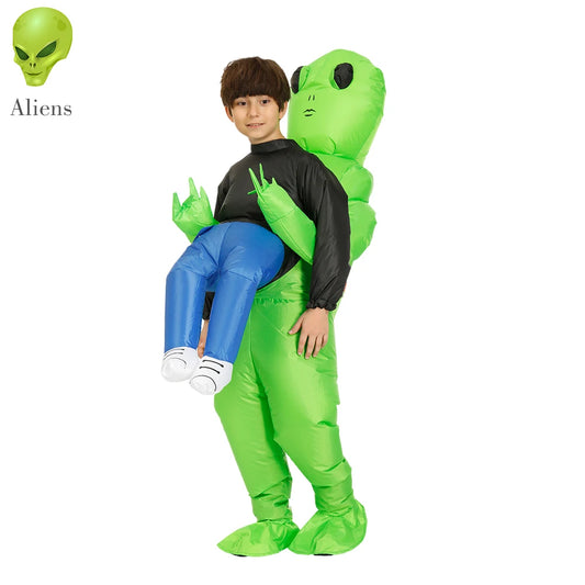 ET-Aliens Inflatable Costume - Scary Monster Cosplay for All Ages